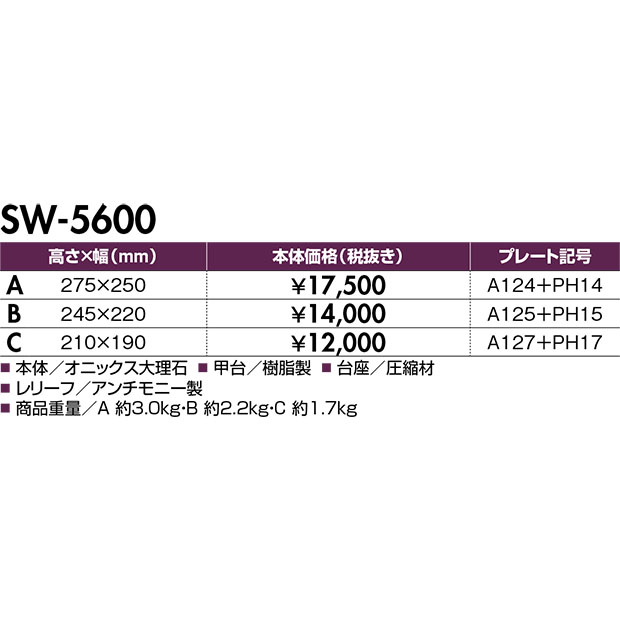 【プレミアム楯*】SW-5600