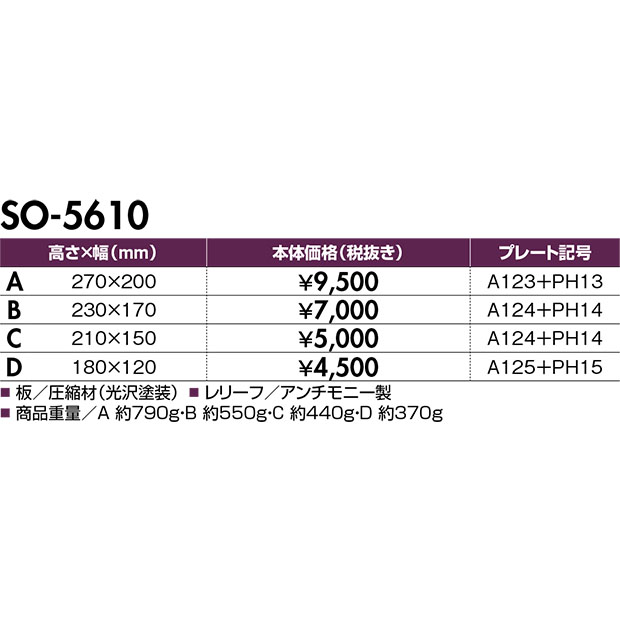 【表彰楯*】SO-5610