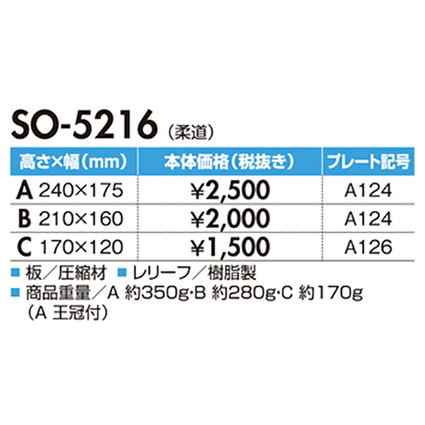 【柔道楯*】SO-5216